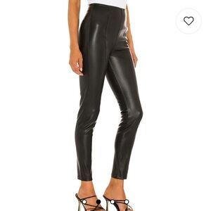 Free People We The Free Spitfire Stacked Skinny Pants Faux Leather Size 25